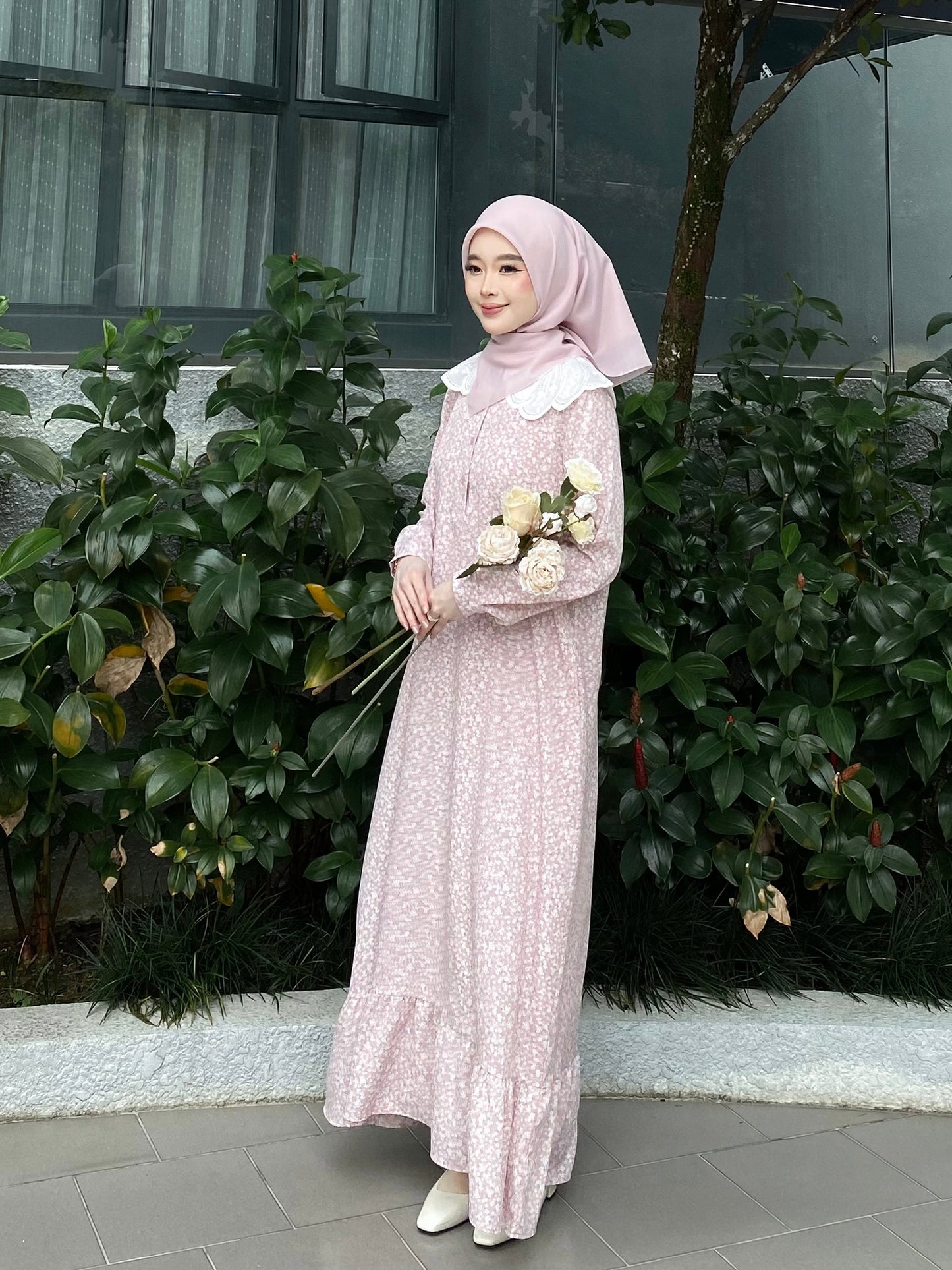 Rurose Dress in Blush