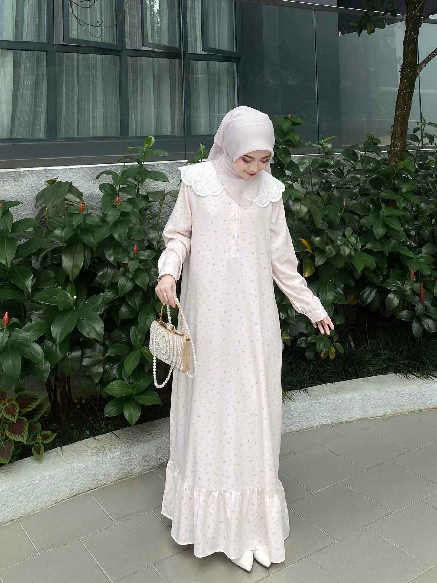 Rurose Dress in Soft Pink