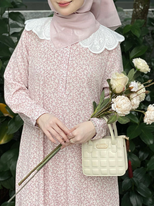 Rurose Dress in Blush