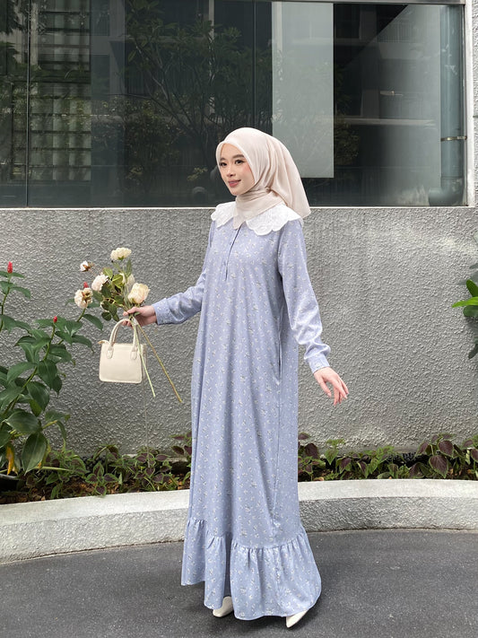 Rurose Dress in Powder Blue
