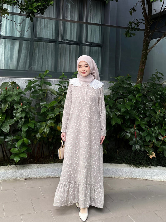 Rurose Dress in Dove